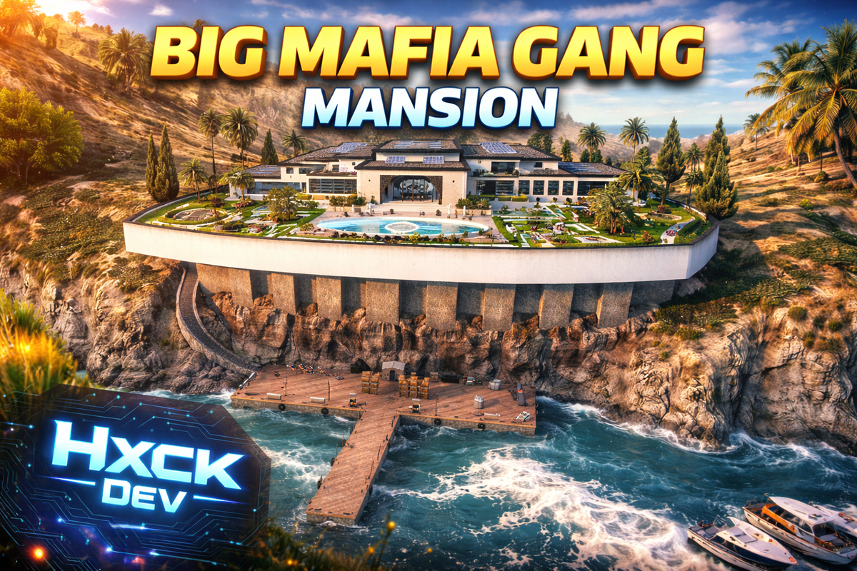 BIG MAFIA GANG MANSION MLO 🏰 | Luxury Criminal Base | FiveM MLO Showcase