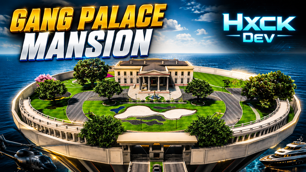 GANG PALACE MANSION MLO | Luxury Gang Base with Bunker, Meeting Rooms, Garage & Pool | FiveM Ready