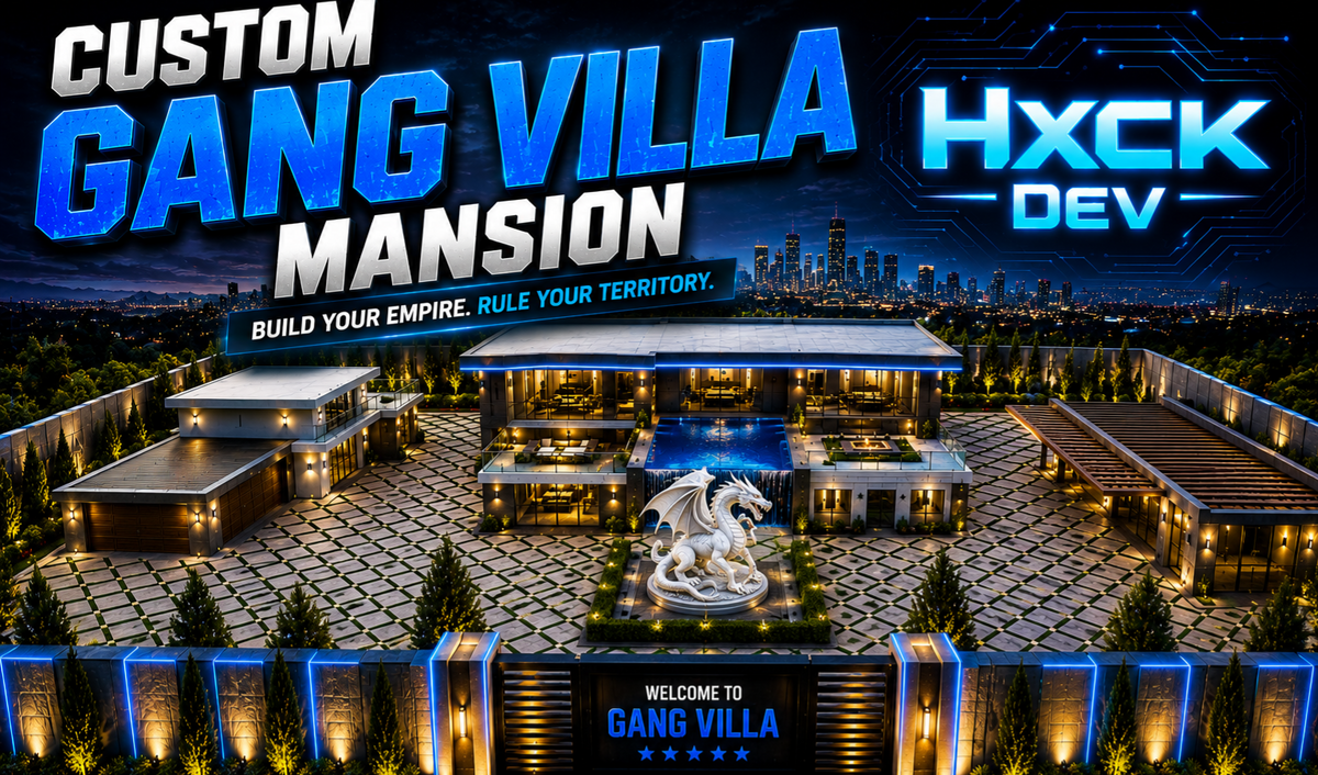 CUSTOM GANG VILLA MANSION MLO For FiveM | Luxury Gang Base & Modern Mansion Interior | GTA 5 FiveM