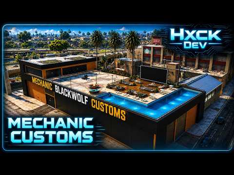 BEST MECHANIC CUSTOMS MLO FIVEM 🔥 Restaurant, Boss Room, Meeting & Seller Zone | FiveM Mechanic Shop