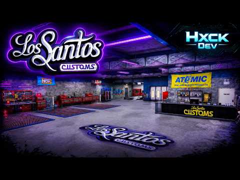Los Santos Customs Car Workshop 🚗 Huge Car Meet Area + Drift Zone