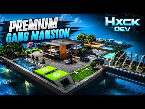 PREMIUM GANG MANSION MLO For FiveM | Luxury Villa, Secret Bunker, Meeting Rooms, Garage & Pool GTA5