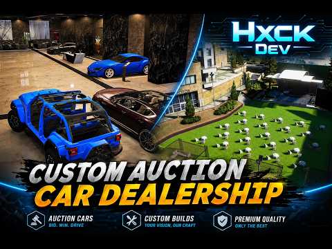 CUSTOM AUCTION CAR DEALERSHIP MLO FOR FIVEM 🚗 | Luxury Vehicle Showroom & Auction System