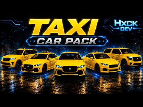 BEST FiveM Taxi Pack 2026 🔥 | Unbranded Lore Friendly Taxi Cars | High FPS Optimized GTA5