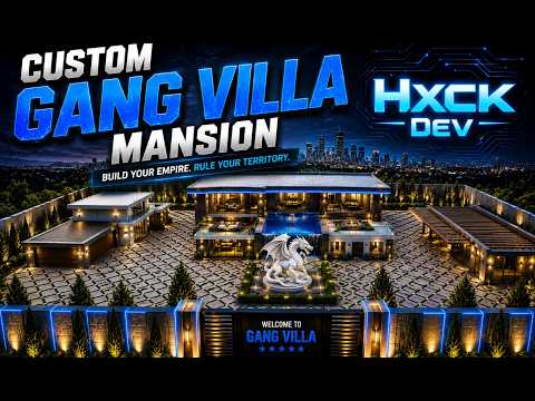 CUSTOM GANG VILLA MANSION MLO For FiveM | Luxury Gang Base & Modern Mansion Interior | GTA 5 FiveM