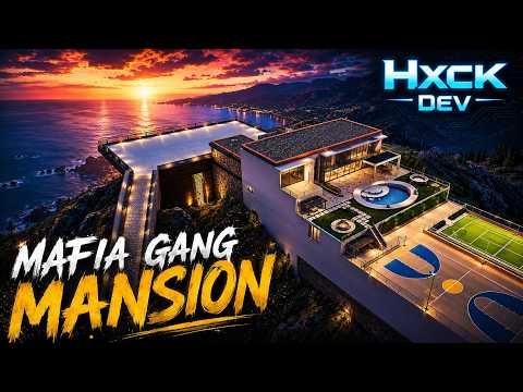 MAFIA GANG MANSION MLO | Luxury Mafia Mansion with Bunker, Meeting Rooms, Garage & Pool | FiveM