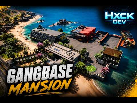 🔥 GANGBASE MANSION MLO For FiveM | Luxury Gang Base, Training Area, Pool & Premium Rooms